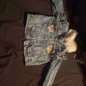 Baby girl Jean jacket 12 month..worn once